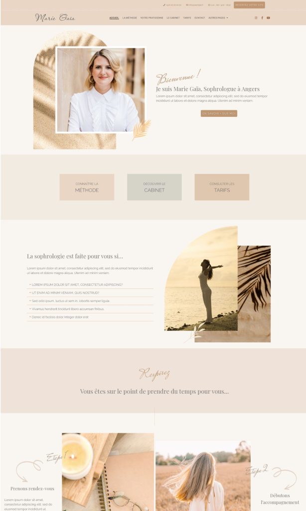 site wordpress sophrologue